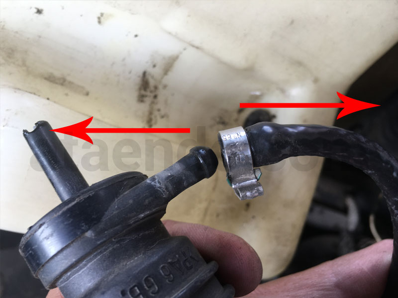 washer hose removal