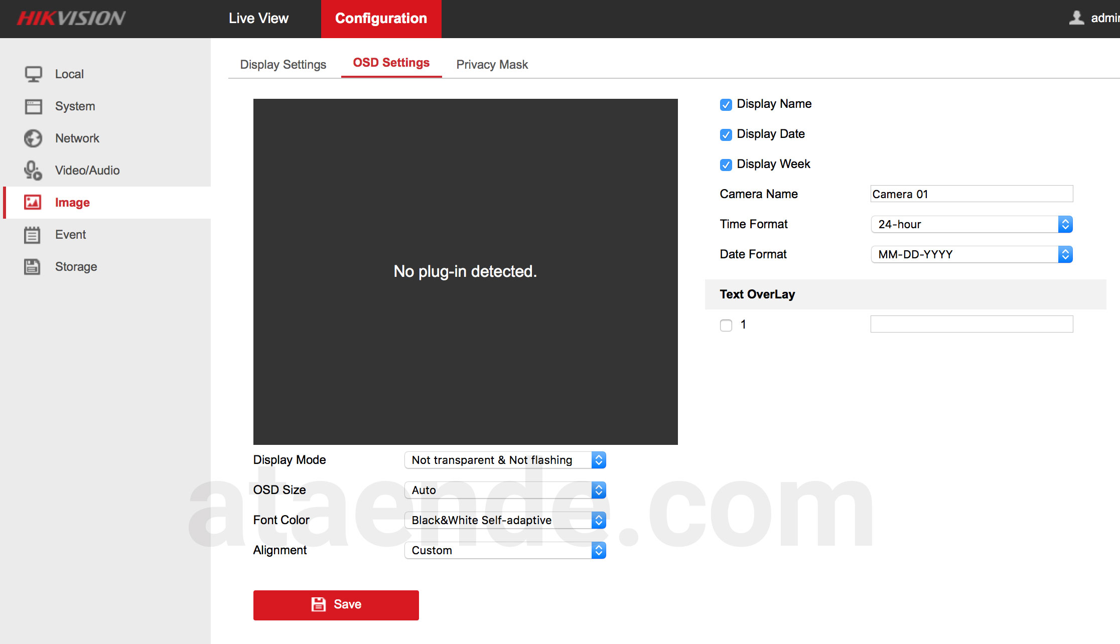 konfigurasi tampilan ip camera cctv hikvision