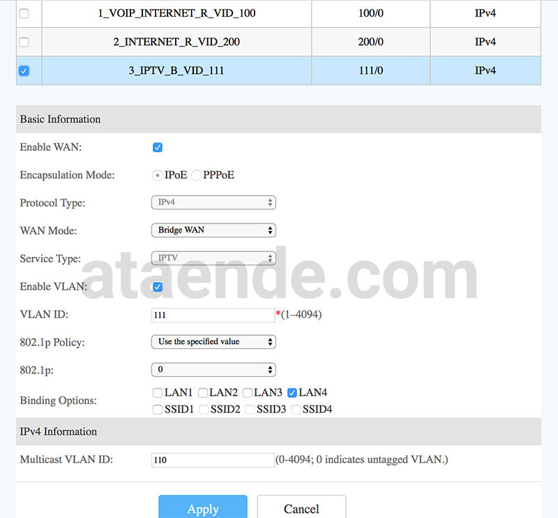 Add IPTV New Connection 