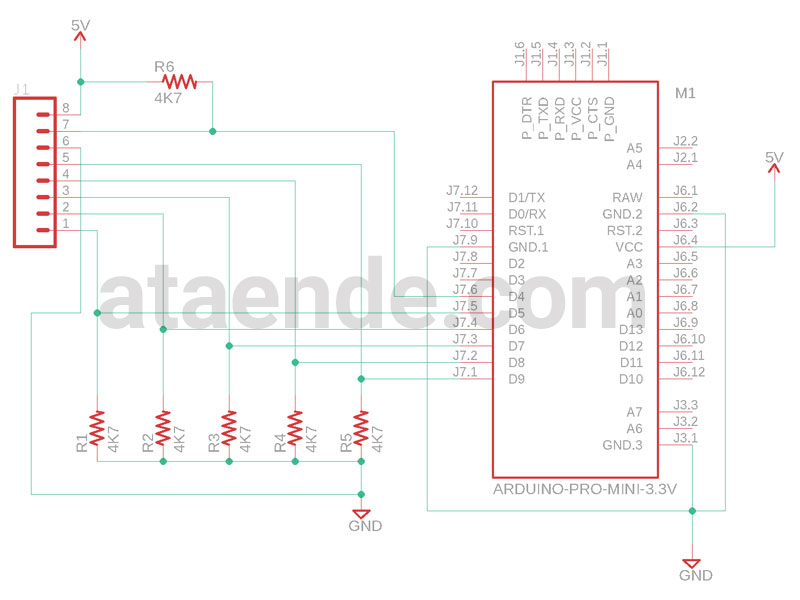 schematic sensor level ketinggian air